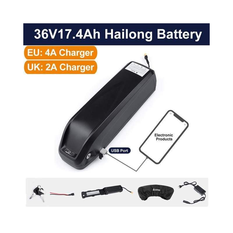 Batterie tube vélo électrique, 36/48/52V  11