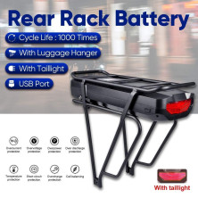 Lithium-ion battery rear rack for electric bike 6