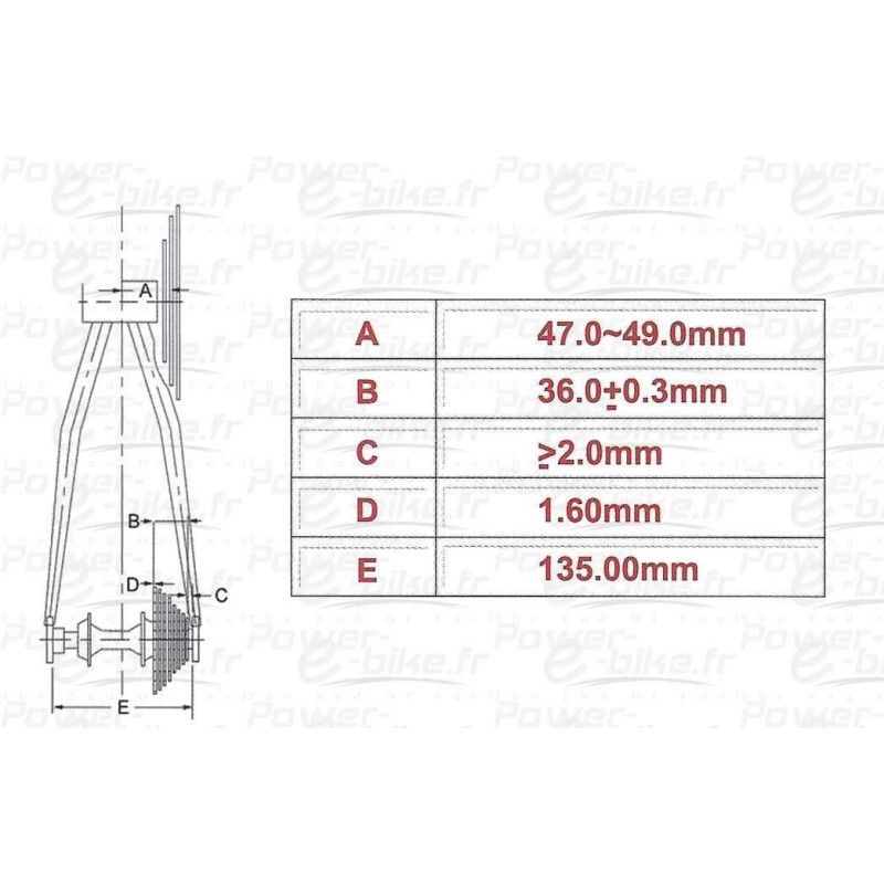 VIL TZ500-7 Roue Libre, 7 Vitesses Roue Libre, Remplacement du Pignon