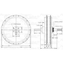 Electric motor for bicycle rh205c type "S" nine continent 7