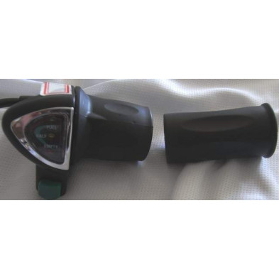 Accelerator handle for electric bike with on/off switch
