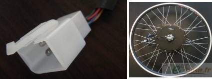 Hall sensor connector for electric bike motor